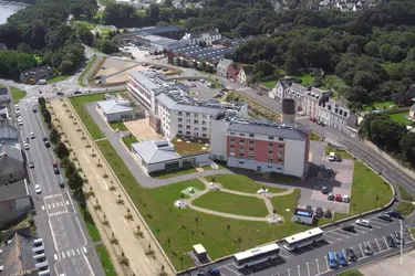 centre de reeducation fonctionnelle de treboul douarnenez vu du ciel